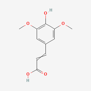 Chemical structure of Sinapic acid