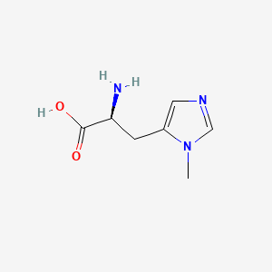 Chemical structure of 3-Methyl-L-histidine