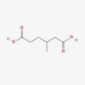 Chemical structure of 3-Methyladipic acid