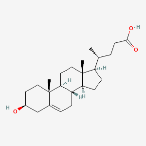 Chemical structure of Cholenic acid