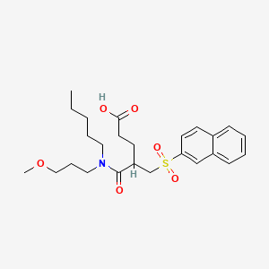 Chemical structure of CCK-A receptor inhibitor 1