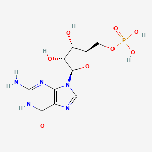 Chemical structure of Guanylic acid (5'-GMP)