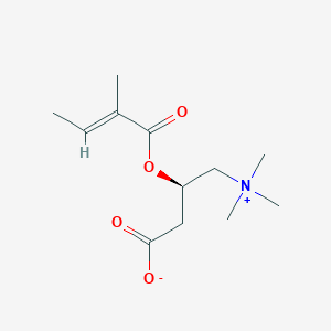Chemical structure of Tiglylcarnitine