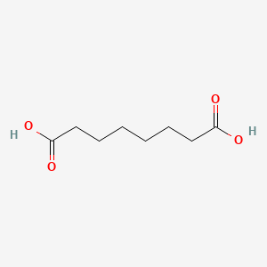 Chemical structure of Suberic acid
