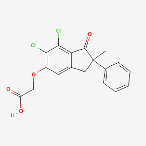 Chemical structure of Indacrinone