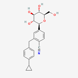 Chemical structure of Velagliflozin