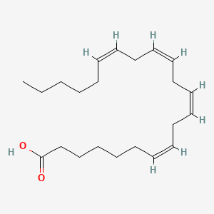 Chemical structure of 7,10,13,16-Docosatetraenoic acid