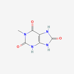 Chemical structure of 1-Methyluric acid