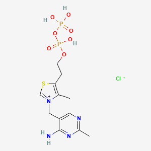 Chemical structure of Thiamine pyrophosphate