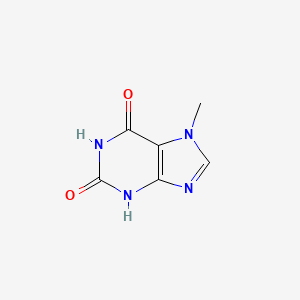 Chemical structure of 7-Methylxanthine
