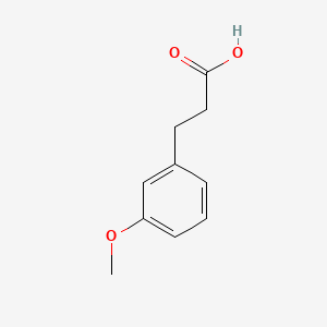 Chemical structure of 3-(3-Methoxyphenyl)propionic acid