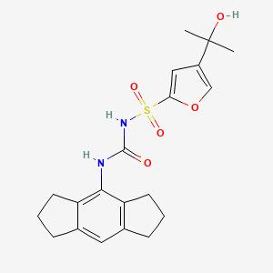 Chemical structure of MCC950 (CP-456773)