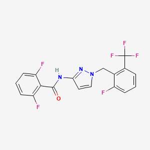 Chemical structure of GSK-5498A