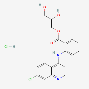 Chemical structure of Glafenine hydrochloride