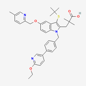 Chemical structure of Fiboflapon