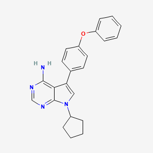 Chemical structure of RK-24466 (KIN 001-51)