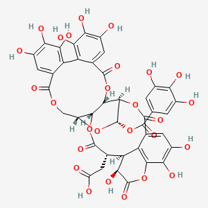 Chemical structure of Chebulagic acid
