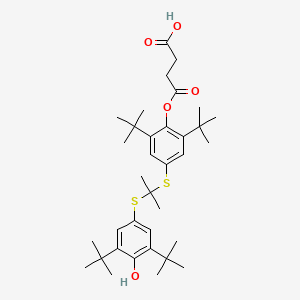 Chemical structure of Succinobucol