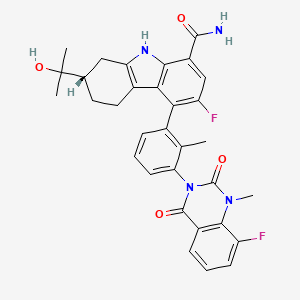 Chemical structure of BMS-986142