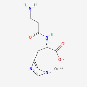 Chemical structure of Carnosine zinc