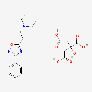 Chemical structure of Oxolamine dihydrogen citrate