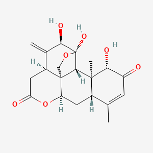 Chemical structure of Ailanthone