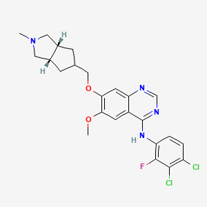 Chemical structure of Tesevatinib (XL-647)