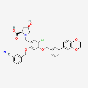 Chemical structure of BMS-1166 (PD-1/PD-L1-IN1)