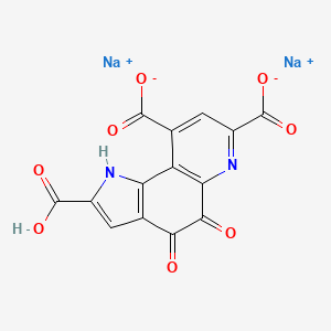 Chemical structure of Methoxatin disodium salt (Pyrroloquinolinequinone disodium salt)