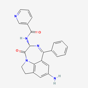 Chemical structure of CI-1044 (PD-189659)