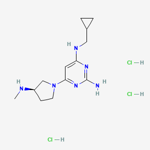 Chemical structure of PF-3893787 hydrochloride