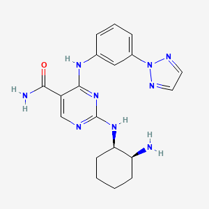 Chemical structure of PRT062607 (P505-15)
