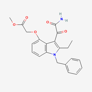 Chemical structure of Varespladib Methyl
