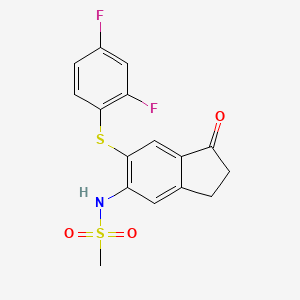 Chemical structure of Thioflosulide (L-745337)