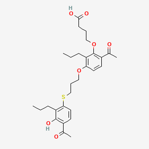 Chemical structure of MN-001