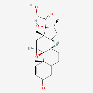 Chemical structure of Dexamethasone 9,11-epoxide