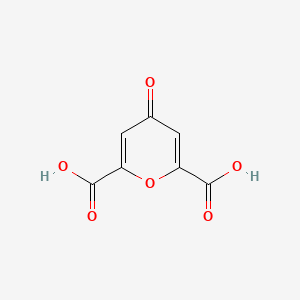 Chemical structure of Chelidonic acid