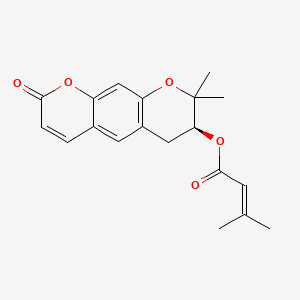 Chemical structure of (+)-Decursin