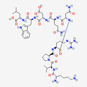 Chemical structure of Gp100 (25-33), human