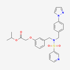 Chemical structure of Taprenepag isopropyl