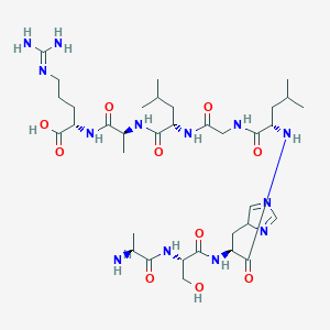 Chemical structure of Complement C3a, (70-77)