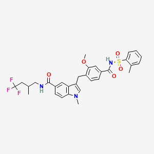 Chemical structure of LTD4 antagonist 1