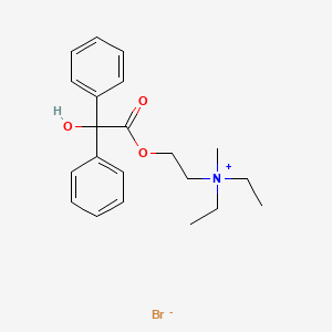 Chemical structure of Methylbenactyzium Bromide