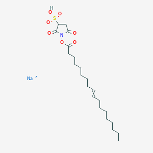 Chemical structure of Sulfosuccinimidyl oleate