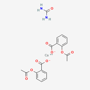 Chemical structure of Carbasalate calcium