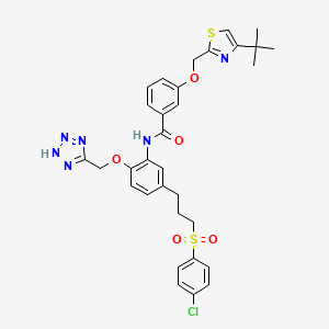 Chemical structure of YM158 free base