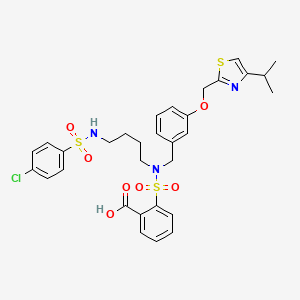 Chemical structure of KP496