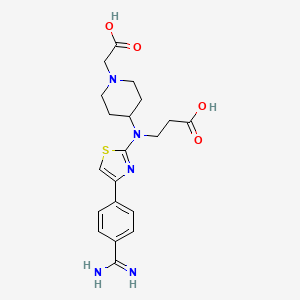 Chemical structure of SR121566A