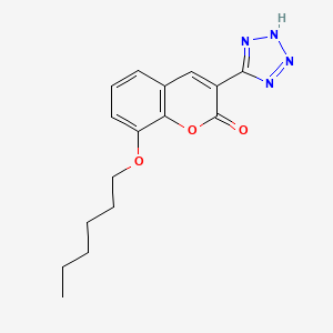 Chemical structure of KP136 (AL136)