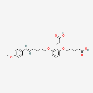 Chemical structure of ONO4057 (ONO-LB457)